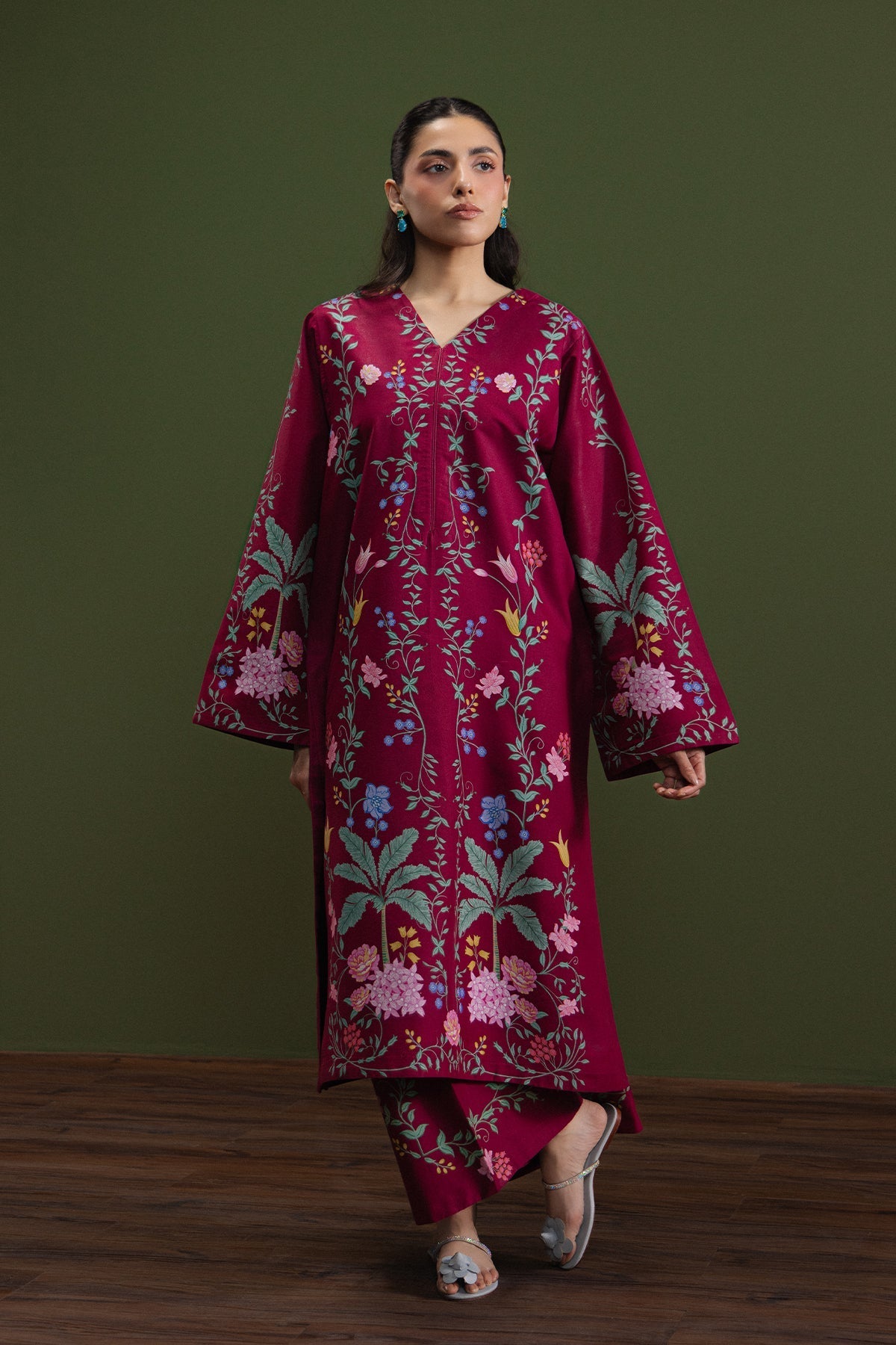 Bloom Babe Cambric Pakistani Summer Dresses - Afrozeh - 1