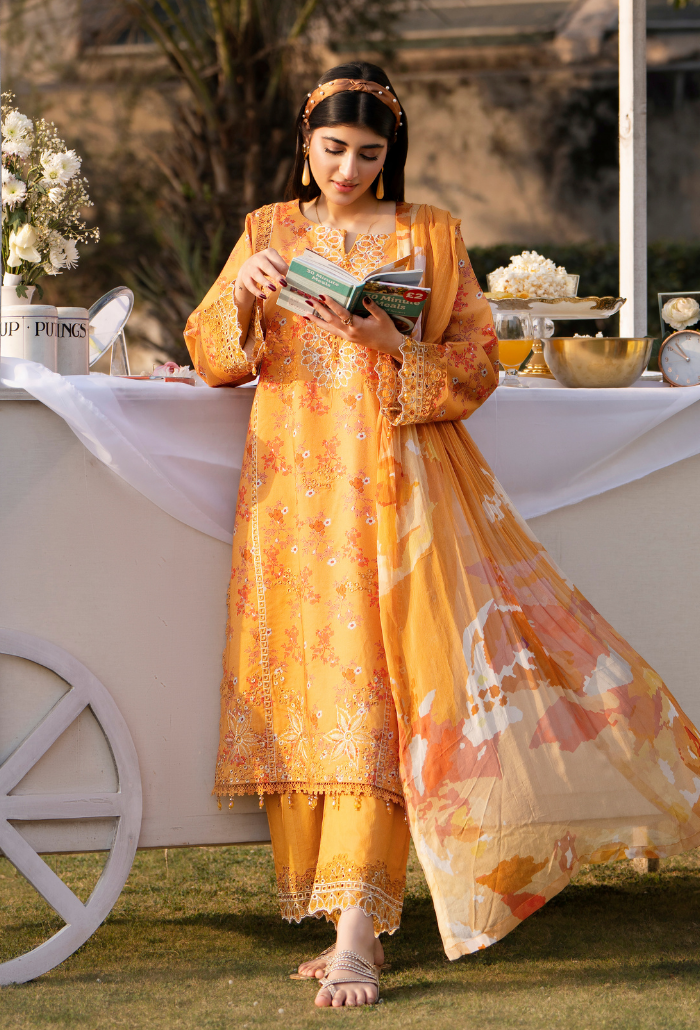 Gardenia'26 - D03 Chiffon Pakistani Summer Dresses - Humdum - 1