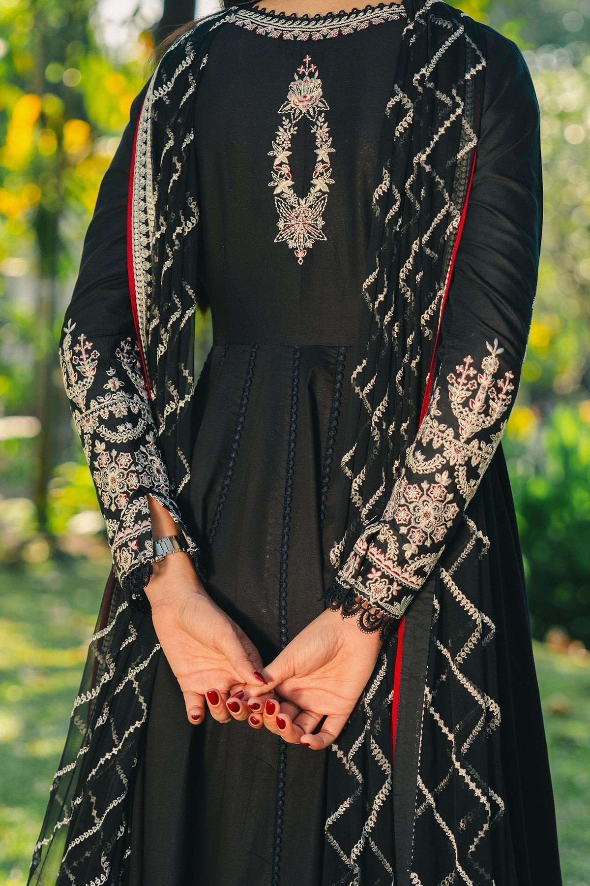 Parizaad Chiffon Pakistani Summer Dresses - Afrozeh - 4