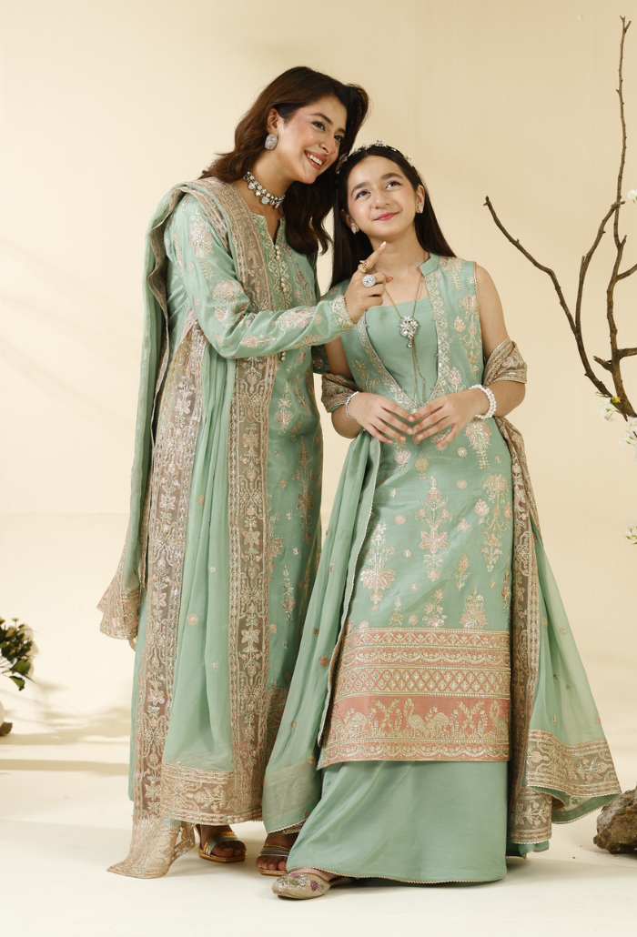 Rabt - D06 Raw Silk Pakistani Formal Dresses - Humdum - 1