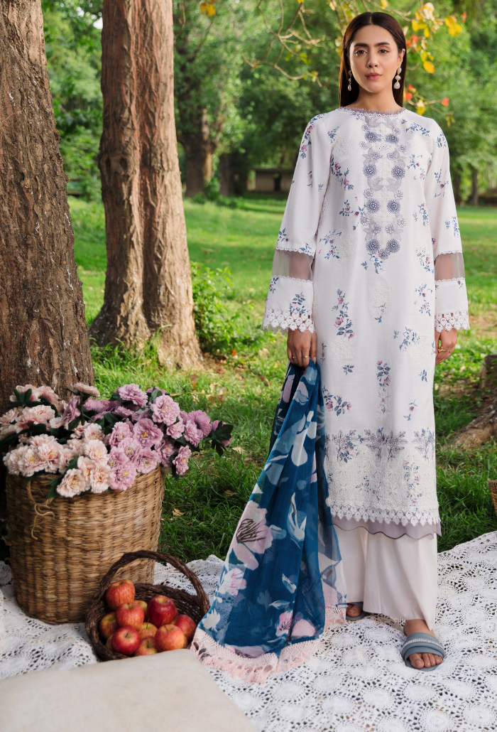 Summer Breeze - D01 Chiffon Pakistani Summer Dresses - Humdum - 1
