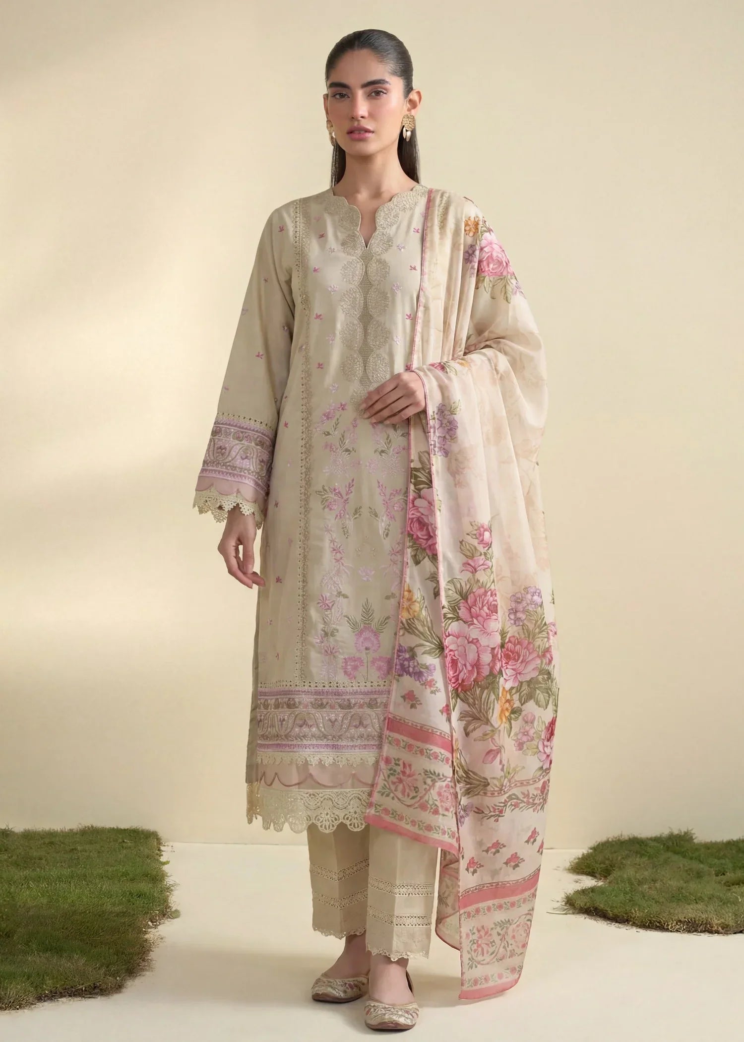 Silve Premium Fabric Pakistani Summer Dresses - Sahiba-clothing - 1