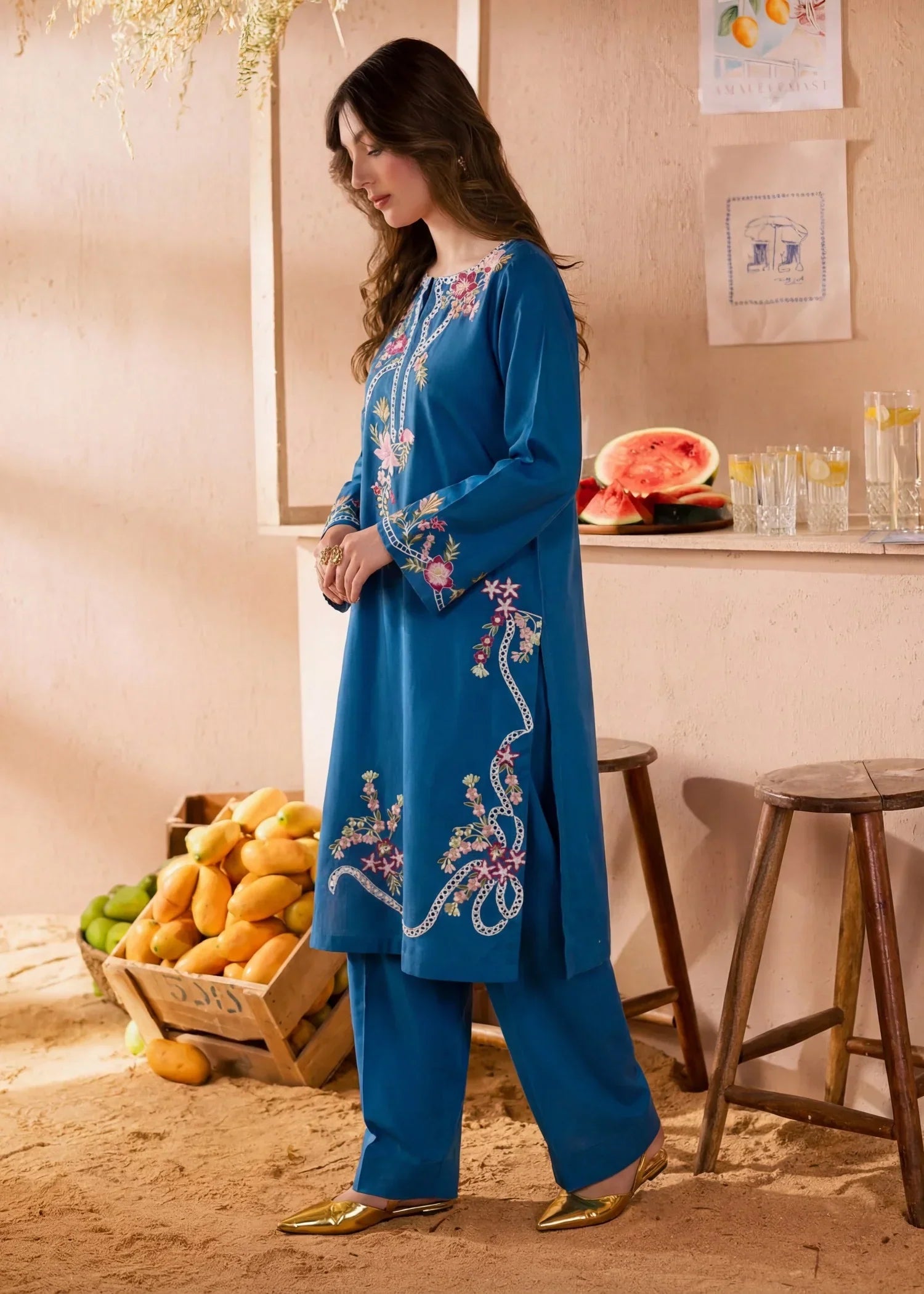 Raneem Premium Fabric Pakistani Summer Dresses - Sahiba-clothing - 5