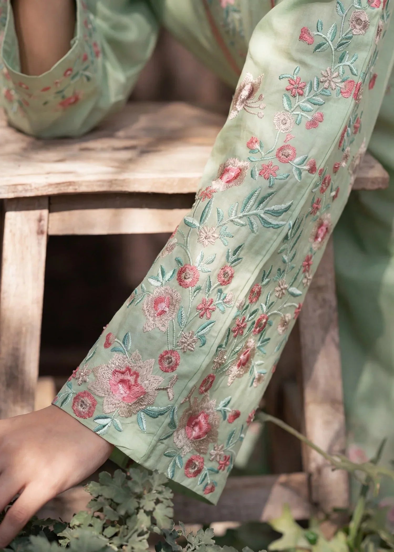Superior Pista Premium Fabric Pakistani Summer Dresses - Sahiba-clothing - 3