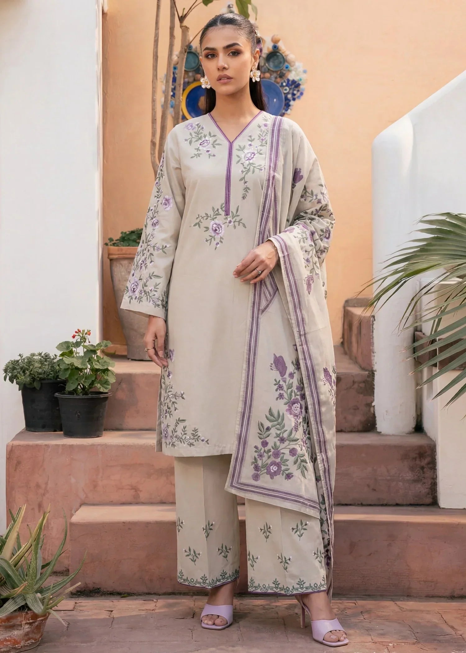 Superior Premium Fabric Pakistani Summer Dresses - Sahiba-clothing - 1