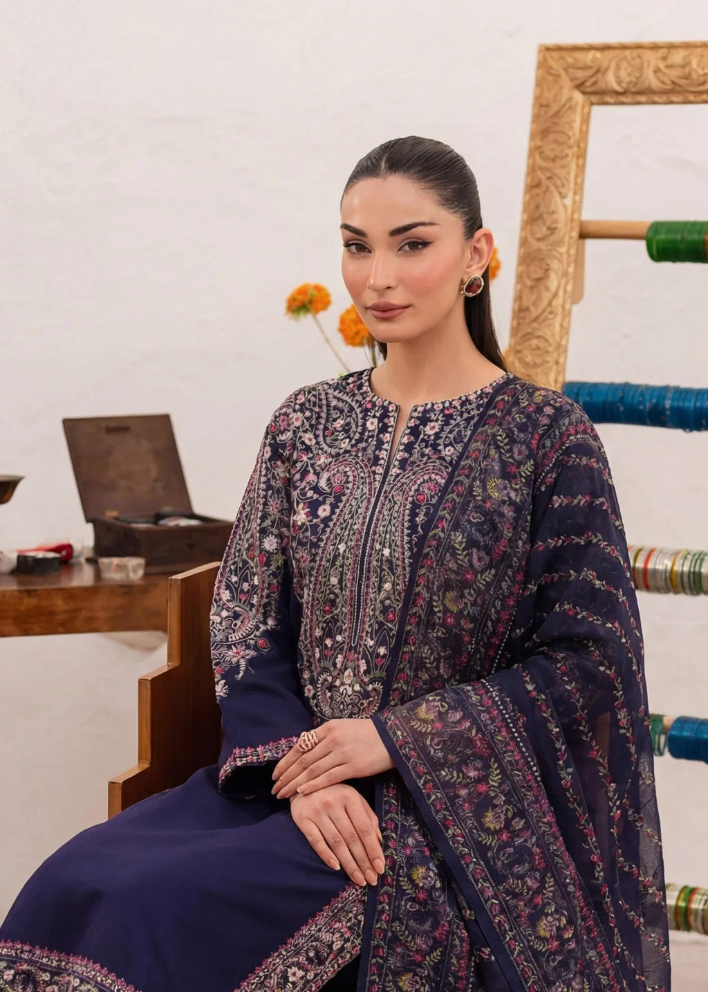 Basanti Premium Fabric Pakistani Summer Dresses - Sahiba-clothing - 8