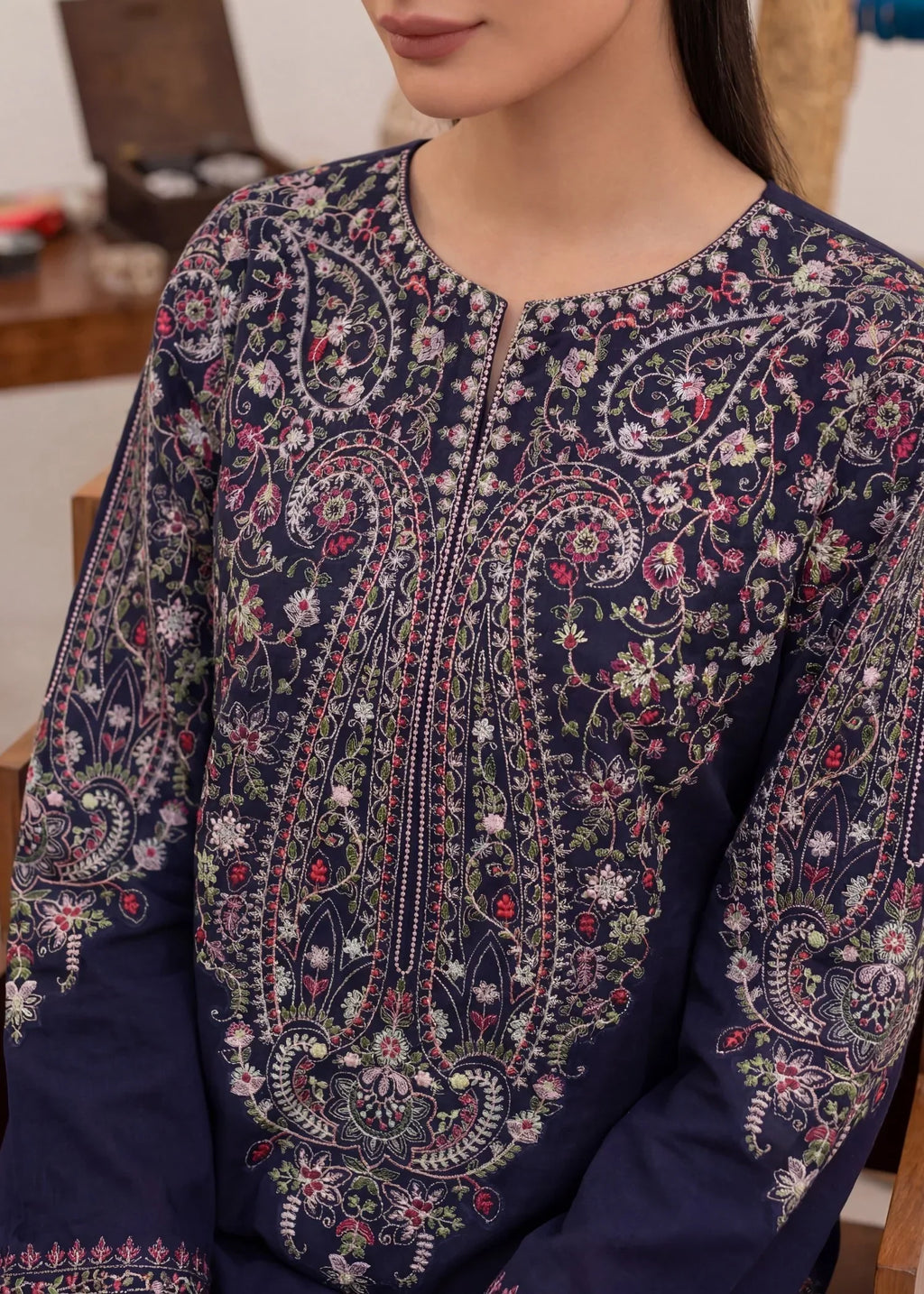 Basanti Premium Fabric Pakistani Summer Dresses - Sahiba-clothing - 3
