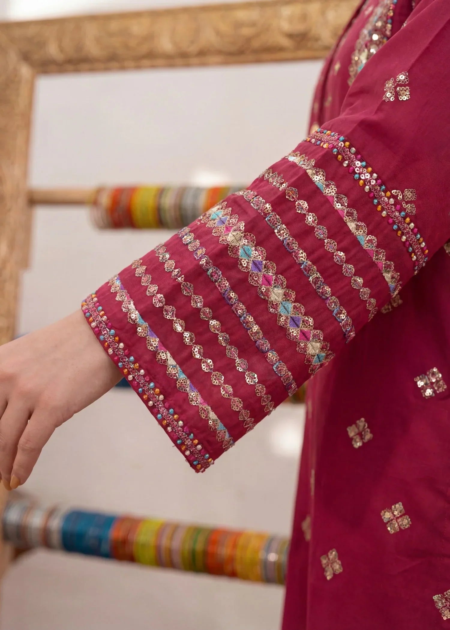 Laleh Rose Premium Fabric Pakistani Summer Dresses - Sahiba-clothing - 5