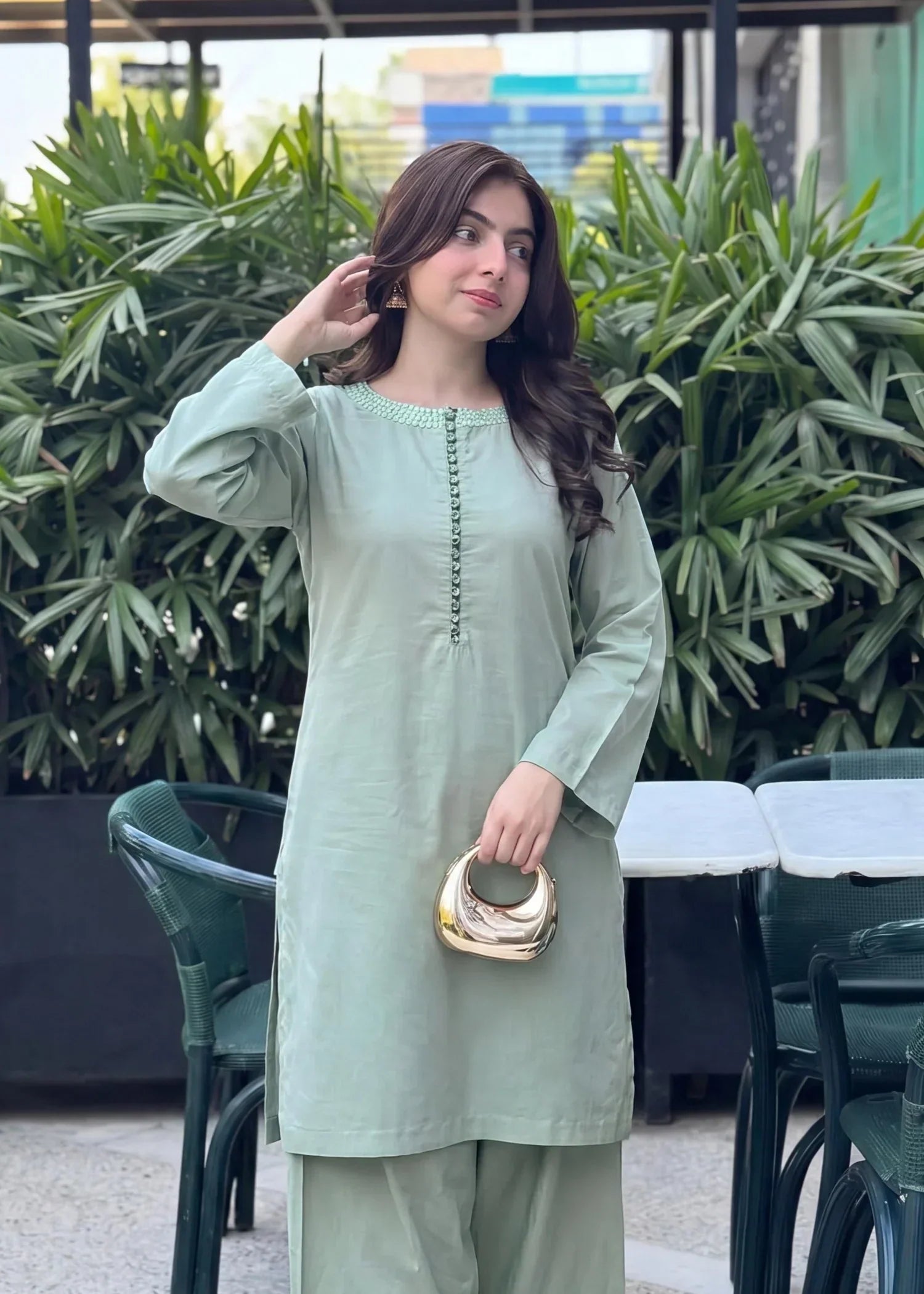 Jiya Pista Premium Fabric Pakistani Summer Dresses - Sahiba-clothing - 5