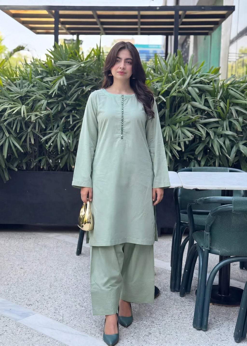 Jiya Pista Premium Fabric Pakistani Summer Dresses - Sahiba-clothing - 1