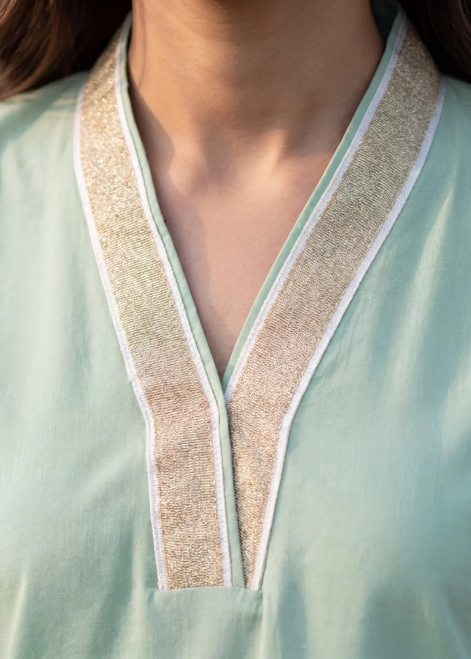 Denali Pista Premium Fabric Pakistani Summer Dresses - Sahiba-clothing - 4