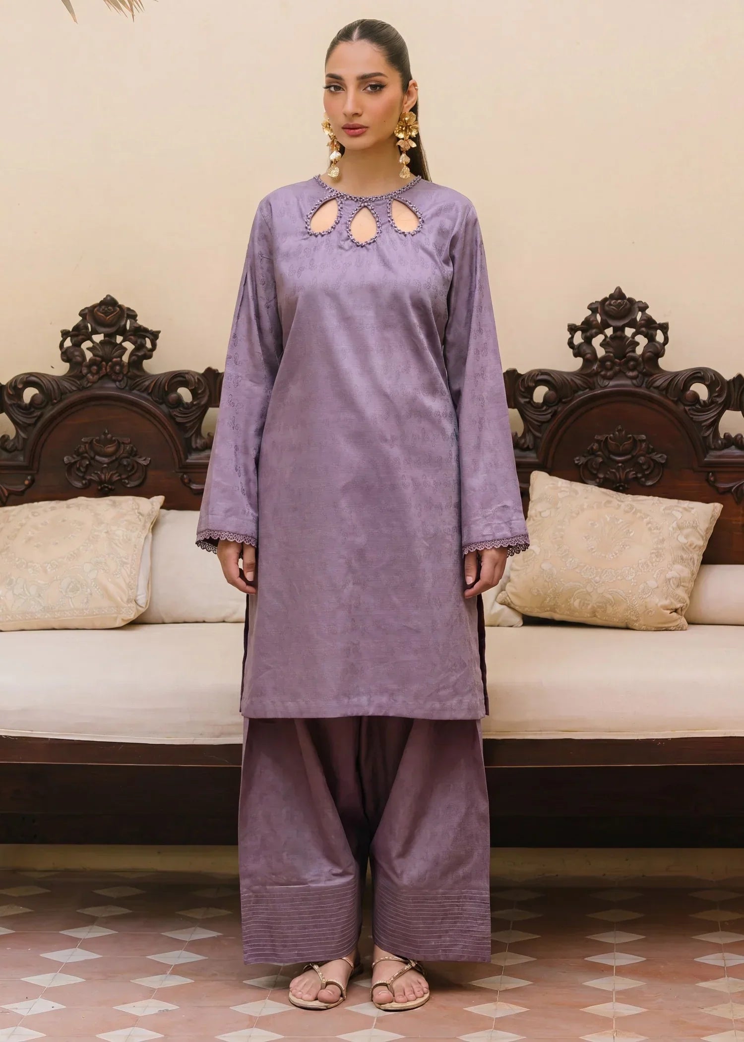 Yazra Falsa Premium Fabric Pakistani Summer Dresses - Sahiba-clothing - 5