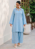 Yazra Blue Premium Fabric Pakistani Summer Dresses - Sahiba-clothing - 1