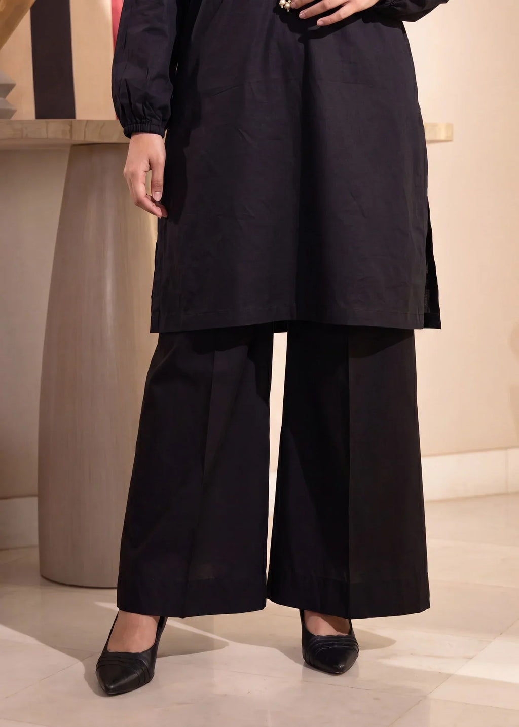 Ellie Black Premium Fabric Pakistani Summer Dresses - Sahiba-clothing - 6