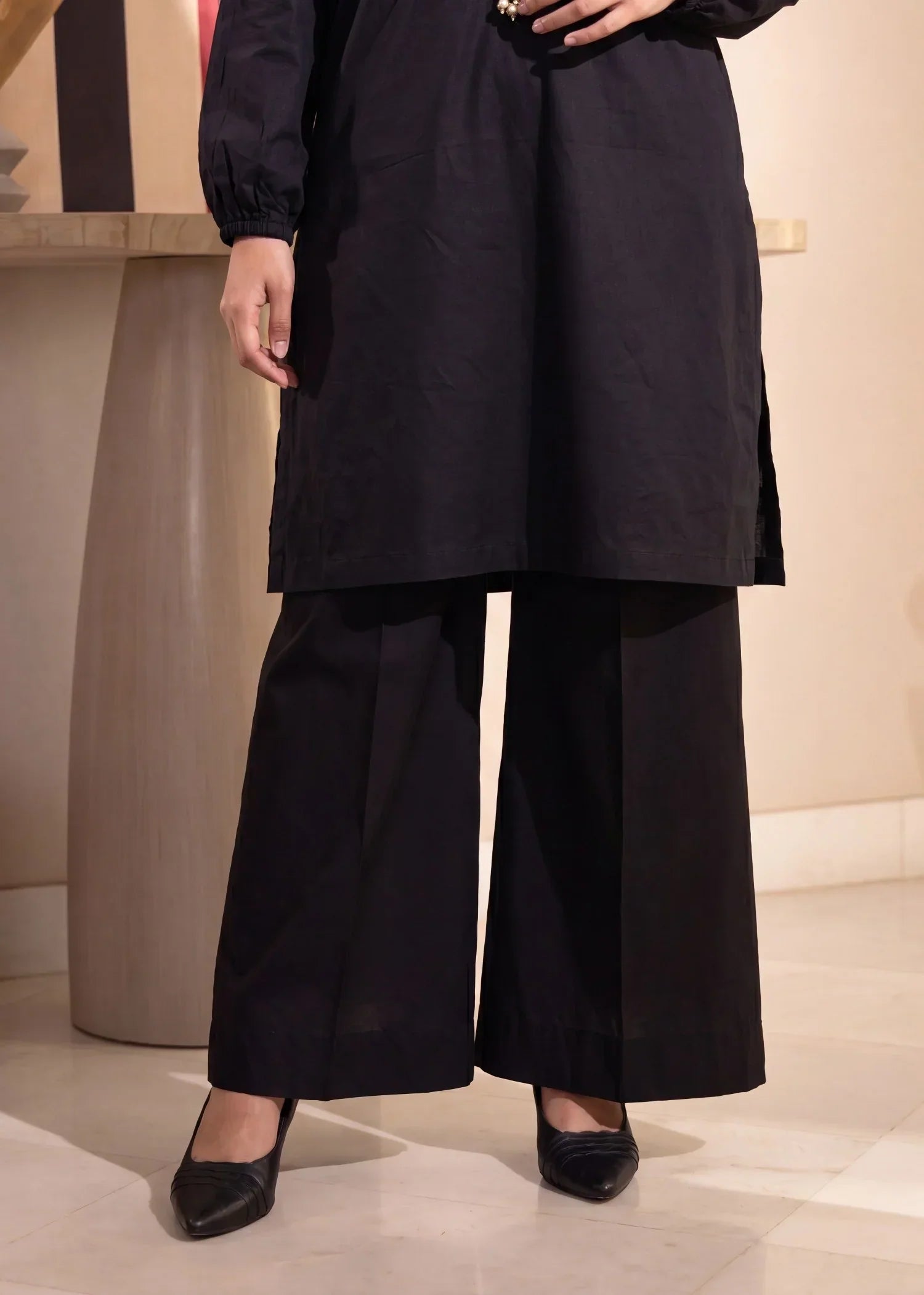 Ellie Black Premium Fabric Pakistani Summer Dresses - Sahiba-clothing - 6
