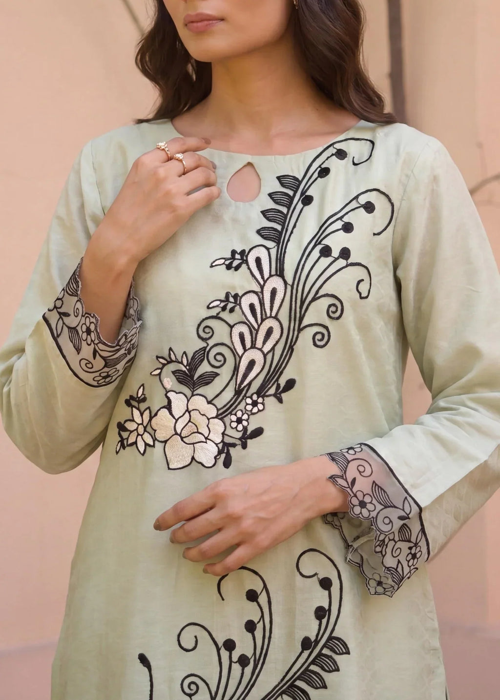 Marisol Pista Premium Fabric Pakistani Summer Dresses - Sahiba-clothing - 4
