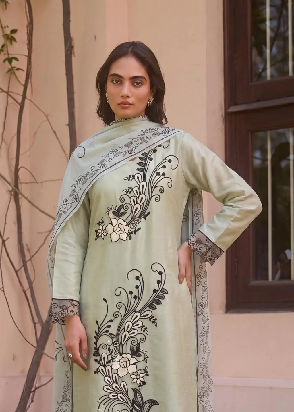 Marisol Pista Premium Fabric Pakistani Summer Dresses - Sahiba-clothing - 3