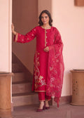 Calyx Maroon Premium Fabric Pakistani Summer Dresses - Sahiba-clothing - 1