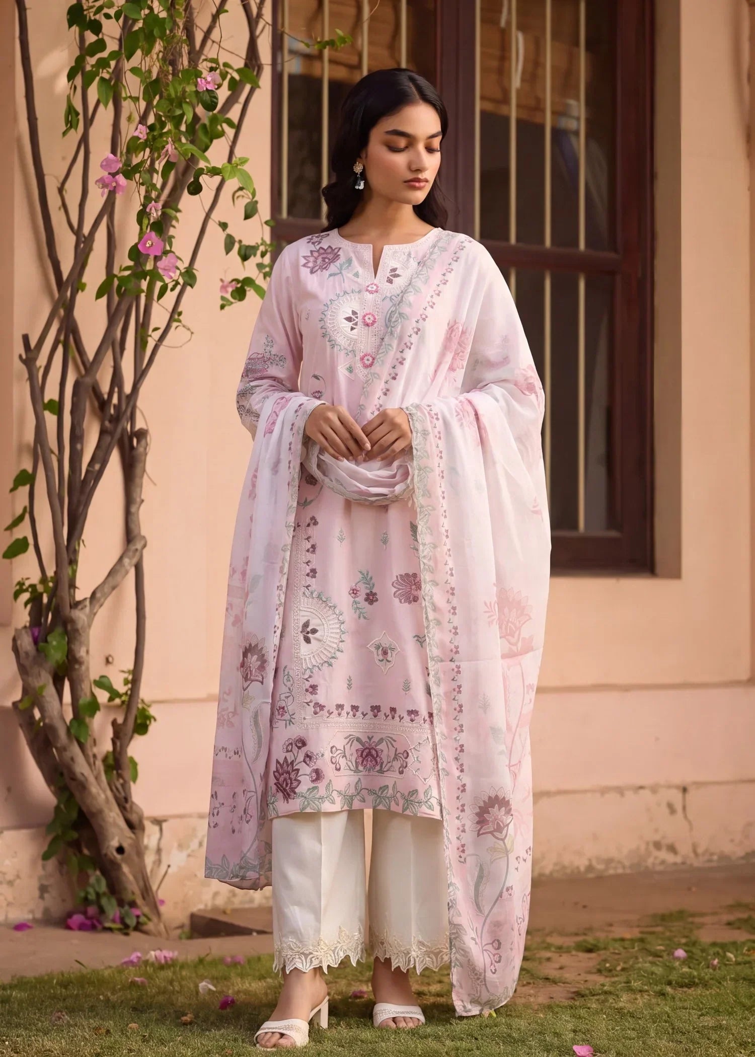 Humnawah Premium Fabric Pakistani Summer Dresses - Sahiba-clothing - 6
