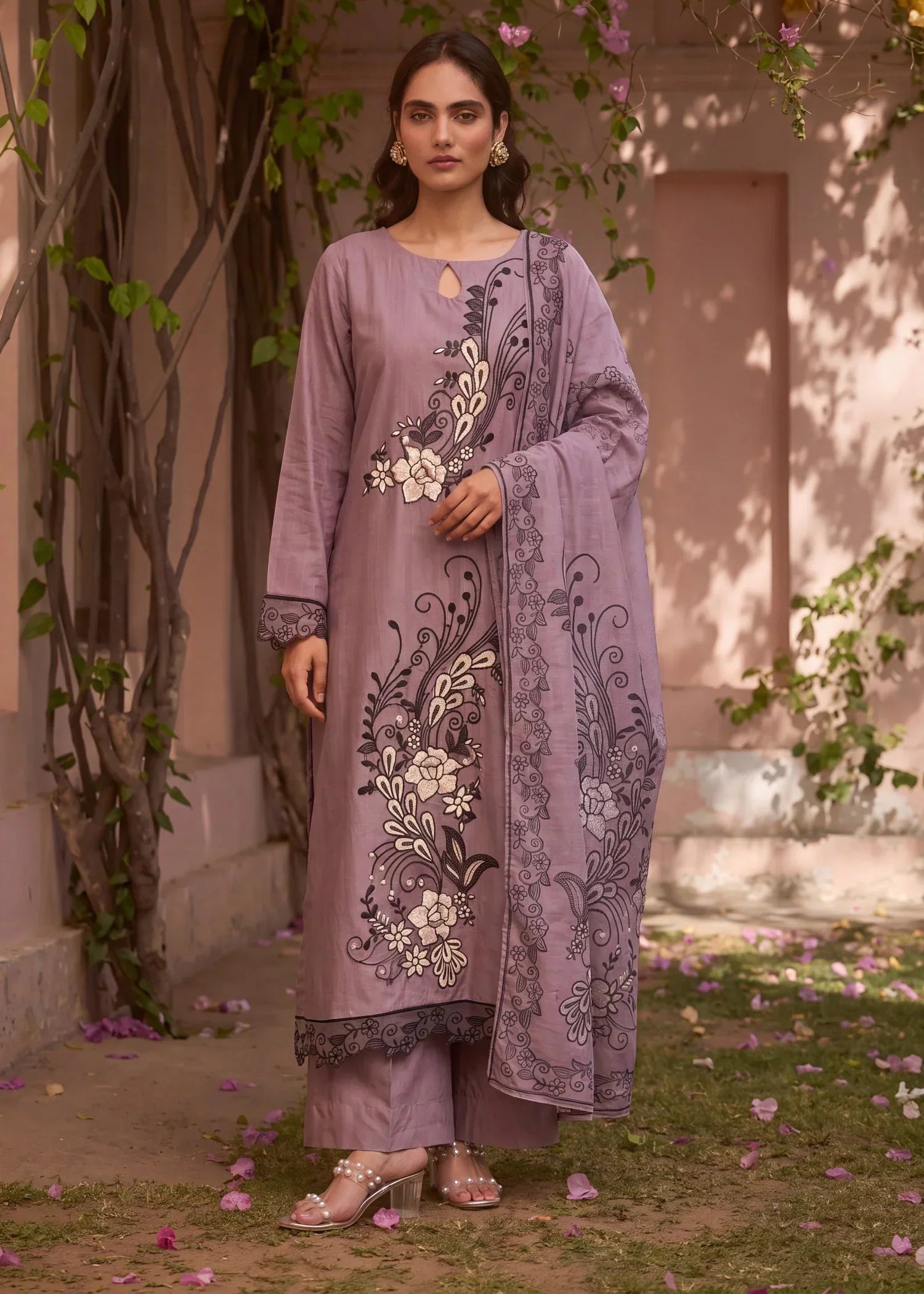 Marisol Falsa Premium Fabric Pakistani Summer Dresses - Sahiba-clothing - 1