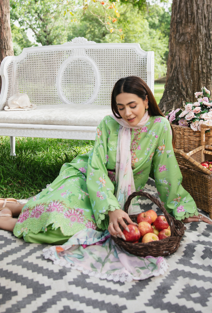 Summer Breeze - D08 Chiffon Pakistani Summer Dresses - Humdum - 4