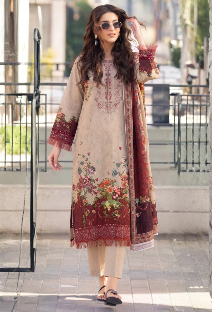 Saira Bano - D03 Lawn Pakistani Summer Dresses - Humdum - 2
