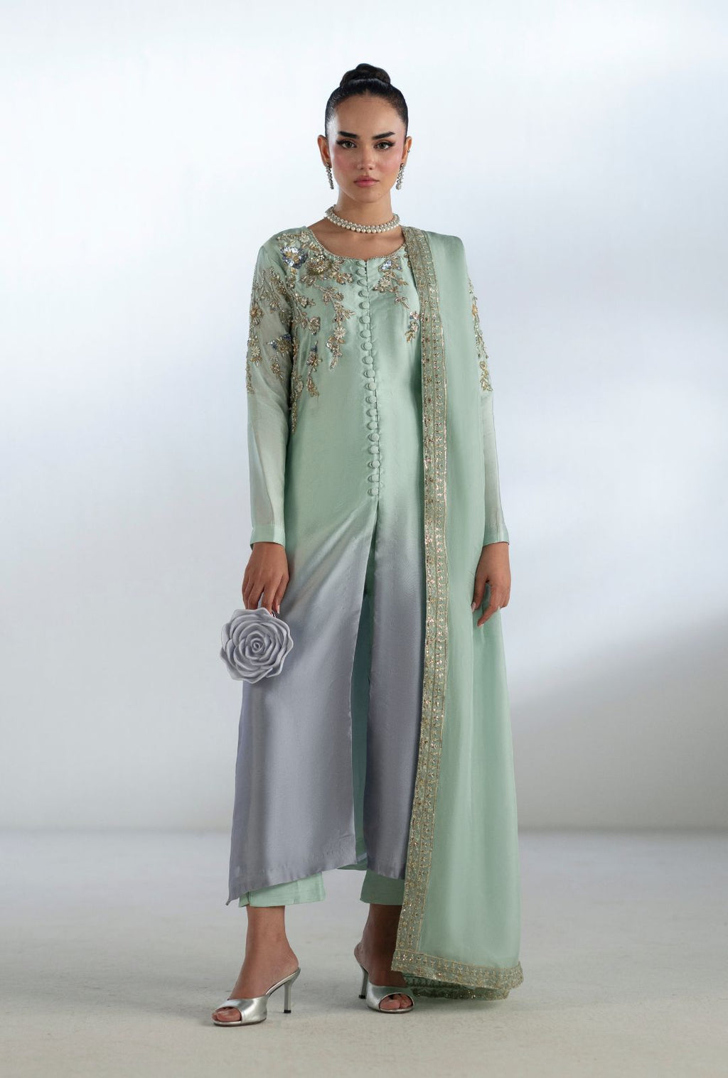 Crystal Pakistani Designer Dress