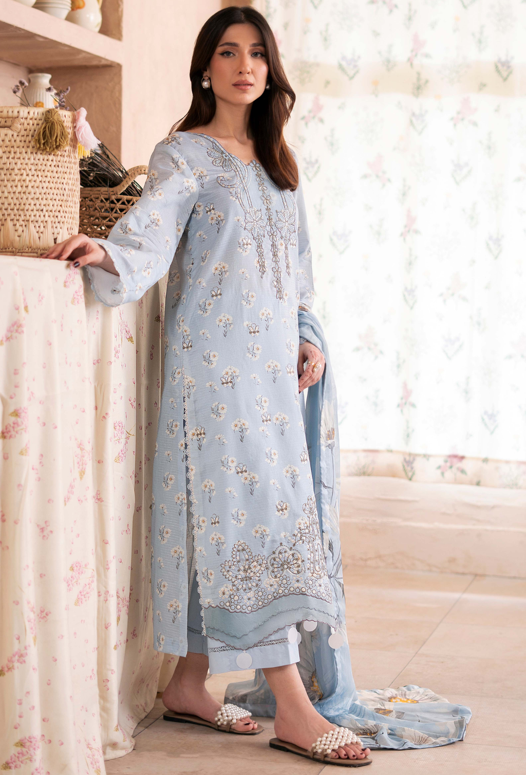 Kanwal - D02 Chiffon Pakistani Summer Dresses - Humdum - 3