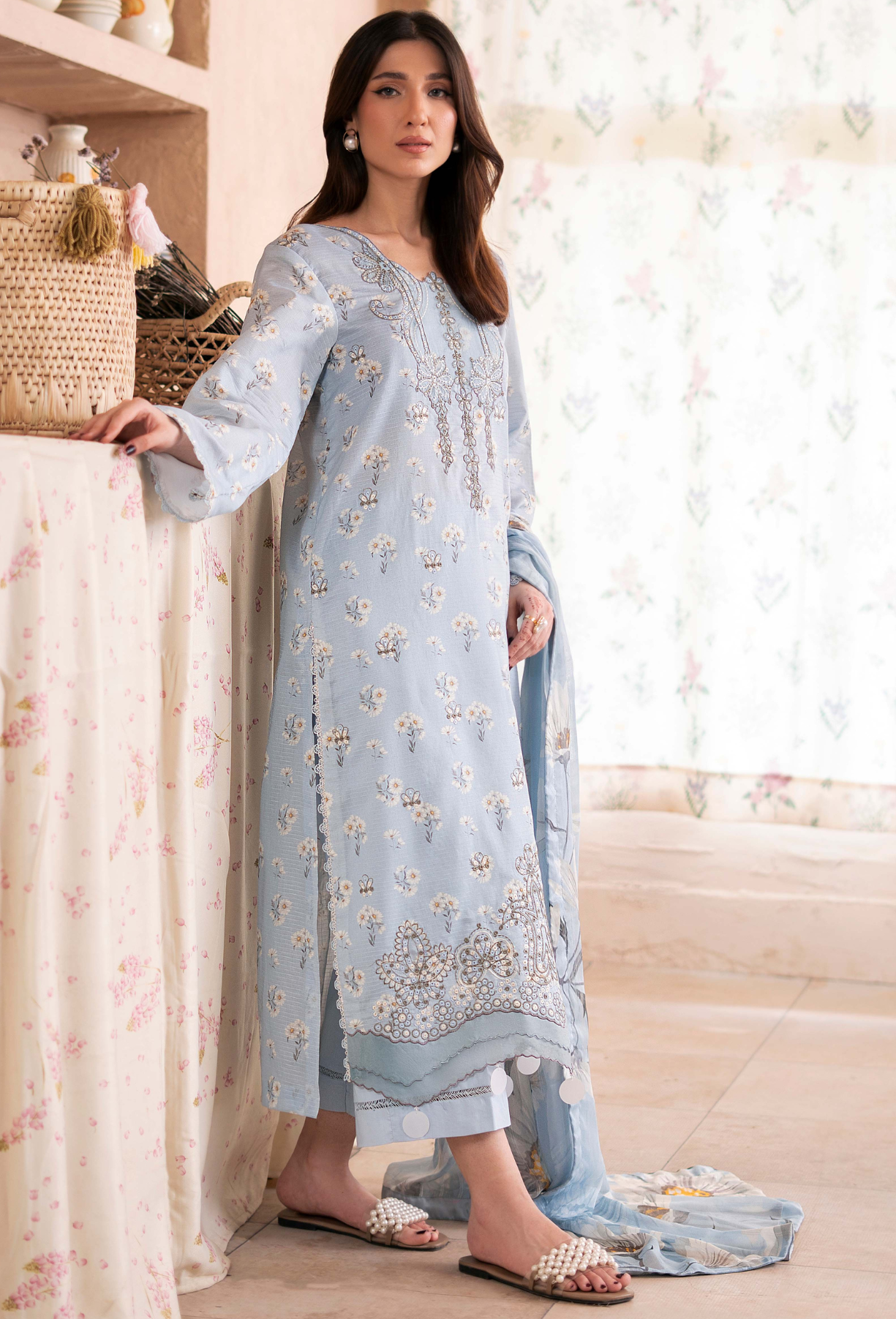 Kanwal - D02 Chiffon Pakistani Summer Dresses - Humdum - 3