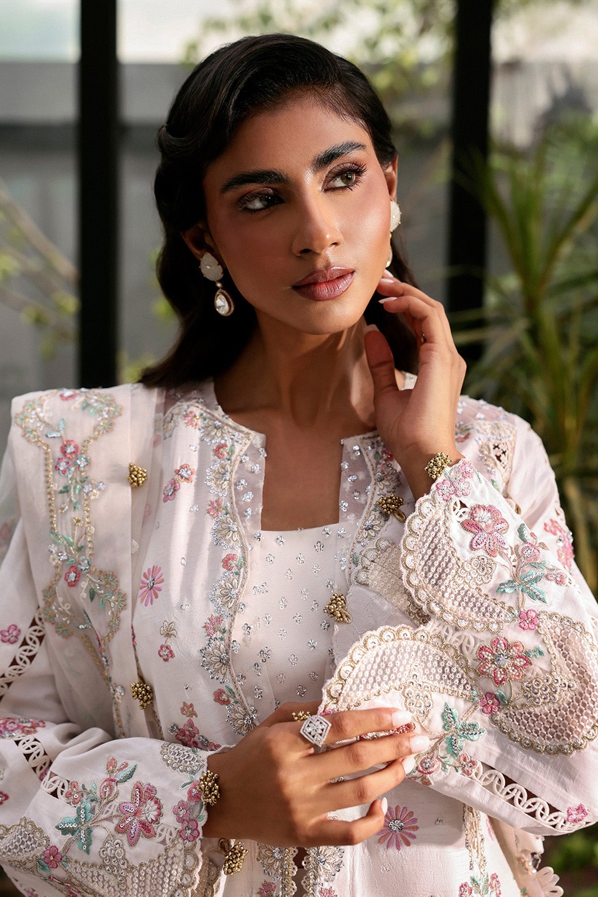 Rue Raw Silk Pakistani Formal Dresses - Afrozeh - 4