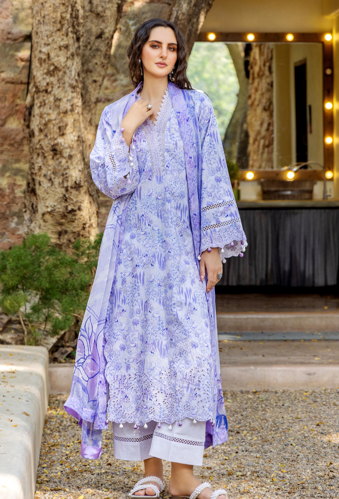 Scenery - Printkari D09 Chiffon Pakistani Summer Dresses - Humdum - 3