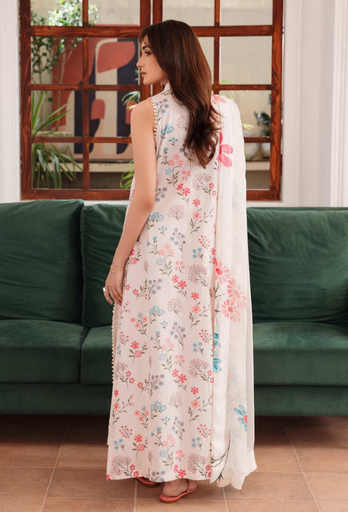 Summer Breeze'3 - D09 Organza Pakistani Summer Dresses - Humdum - 2