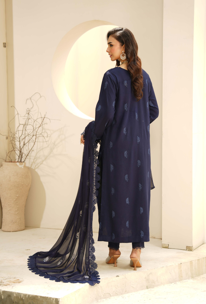 Mushak - D08 Chiffon Pakistani Winter Dresses - Humdum - 2