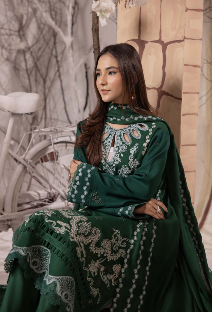 Irina-D10 Premium Fabric Pakistani Winter Dresses - Humdum - 4