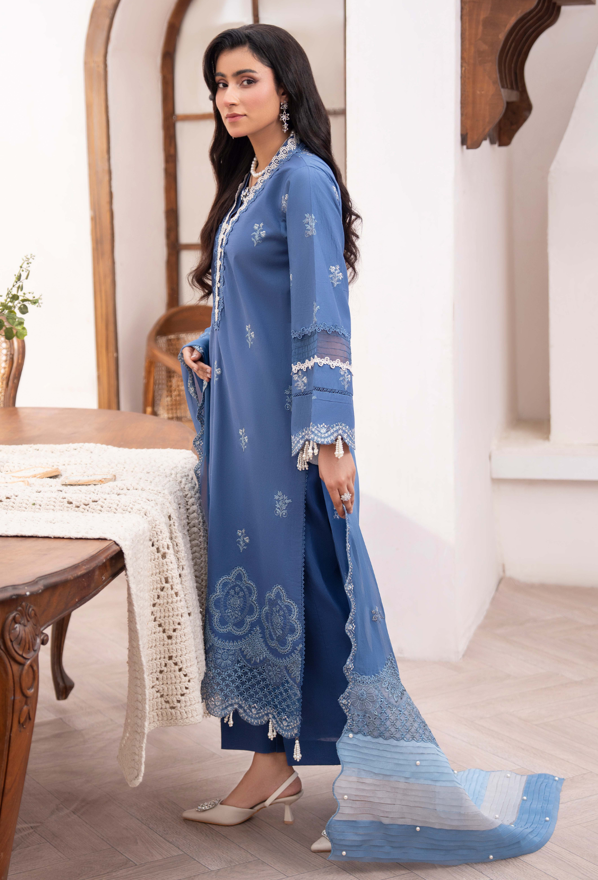 NAYAB - D05 Chiffon Pakistani Summer Dresses - Humdum - 3