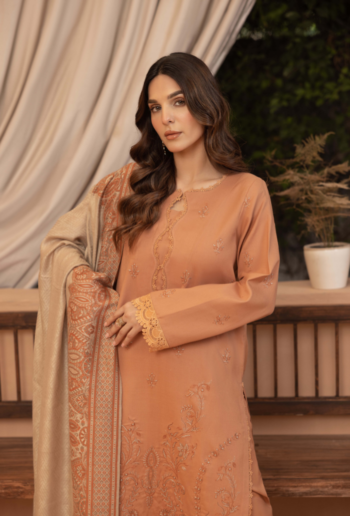 Carvan-D06 Premium Fabric Pakistani Winter Dresses - Humdum - 4