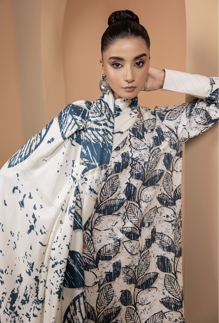 Zara - D06 Khaddar Pakistani Winter Dresses - Humdum - 4
