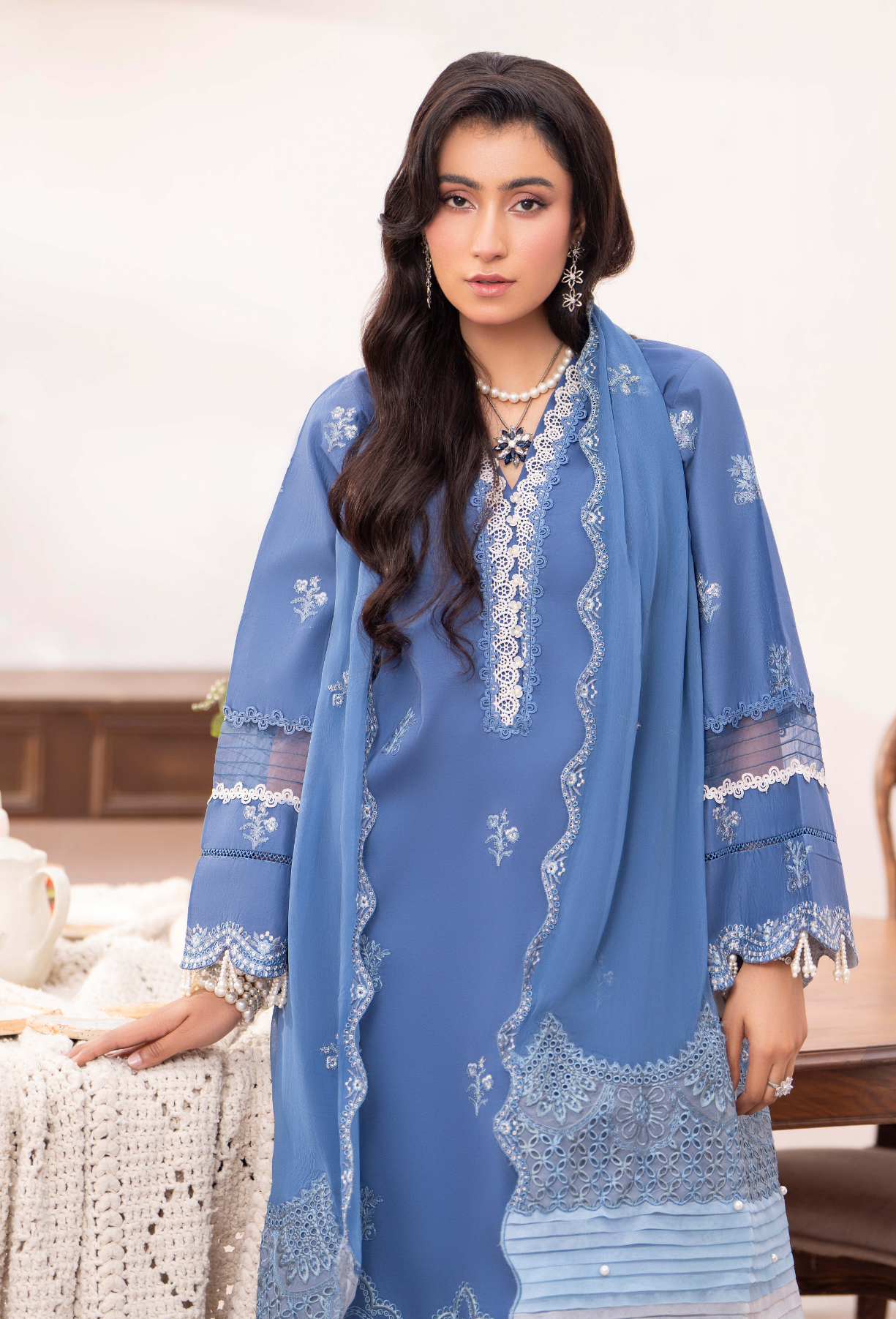 NAYAB - D05 Chiffon Pakistani Summer Dresses - Humdum - 4