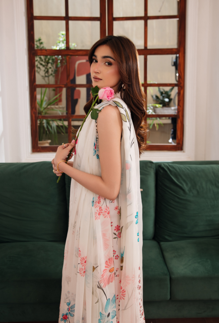 Summer Breeze'3 - D09 Organza Pakistani Summer Dresses - Humdum - 5