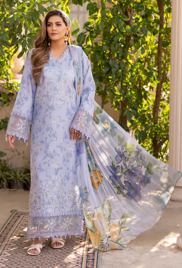 Summer Breeze - D10 Chiffon Pakistani Summer Dresses - Humdum - 1