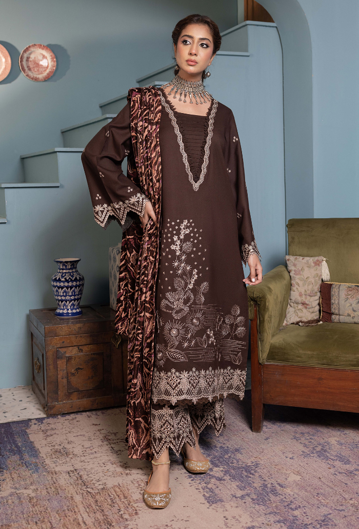 ZOUQ - D10 Premium Fabric Pakistani Winter Dresses - Humdum - 3