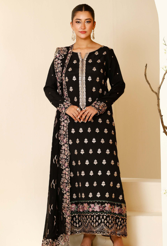 Rabt - D01 Raw Silk Pakistani Formal Dresses - Humdum - 4