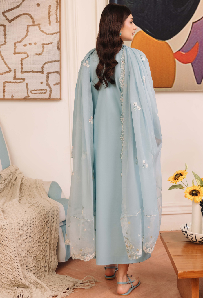 Mirha'2 - D05 Organza Pakistani Summer Dresses - Humdum - 2