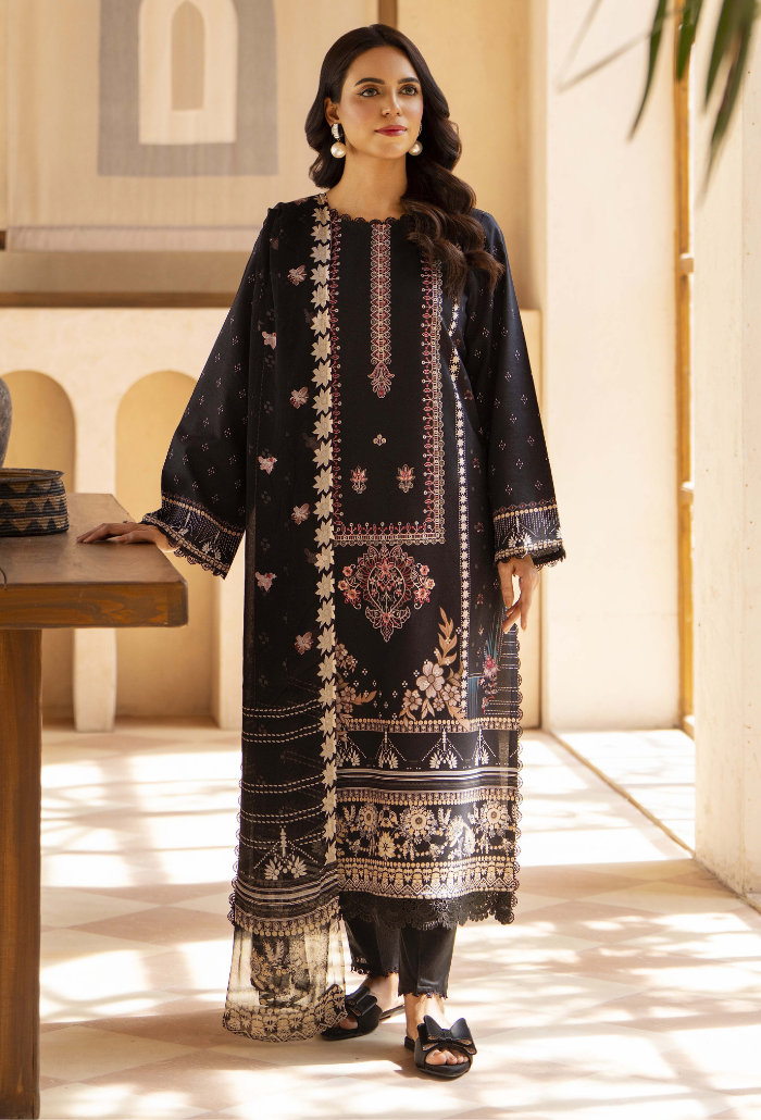 Zarwisha-D02 Chiffon Pakistani Summer Dresses - Humdum - 2