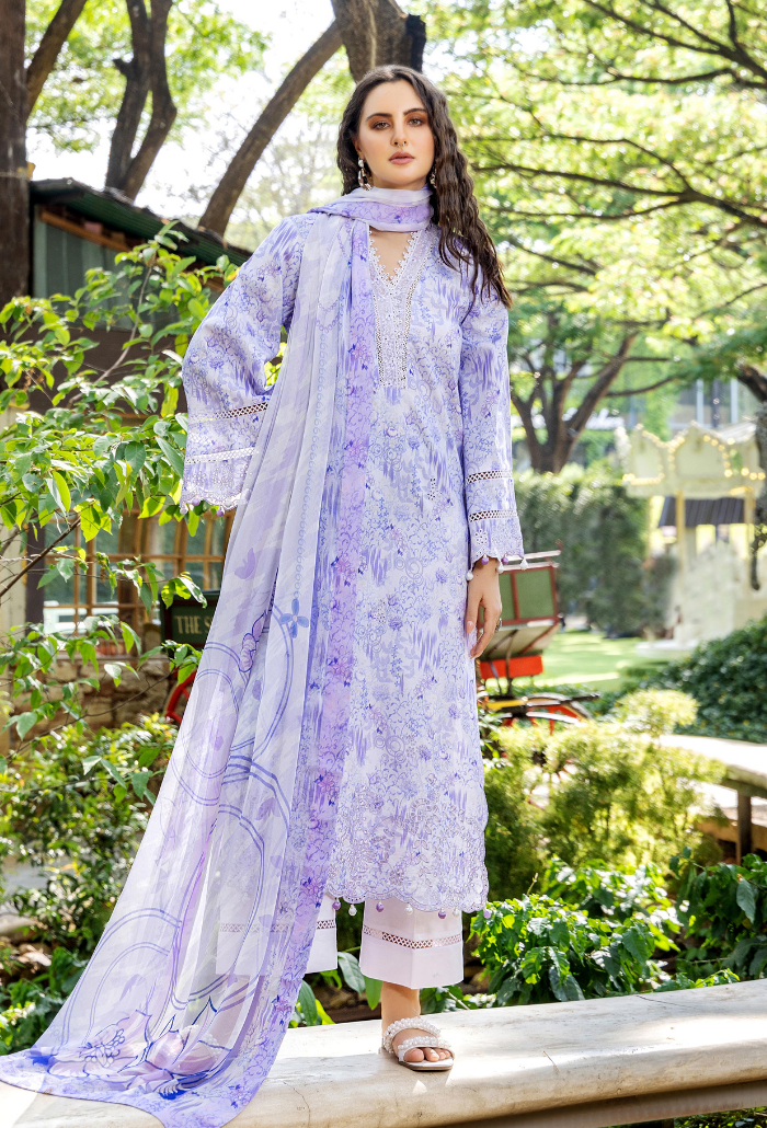 Scenery - Printkari D09 Chiffon Pakistani Summer Dresses - Humdum - 4