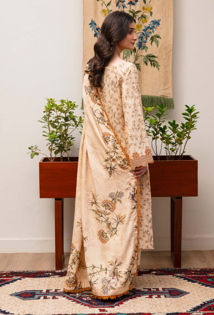 LAIBA - D04 Organza Pakistani Winter Dresses - Humdum - 2