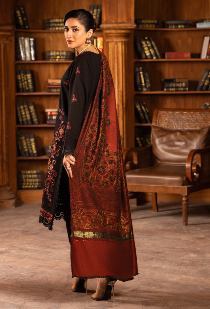 Aaima - D08 Jacquard Pakistani Winter Dresses - Humdum - 2