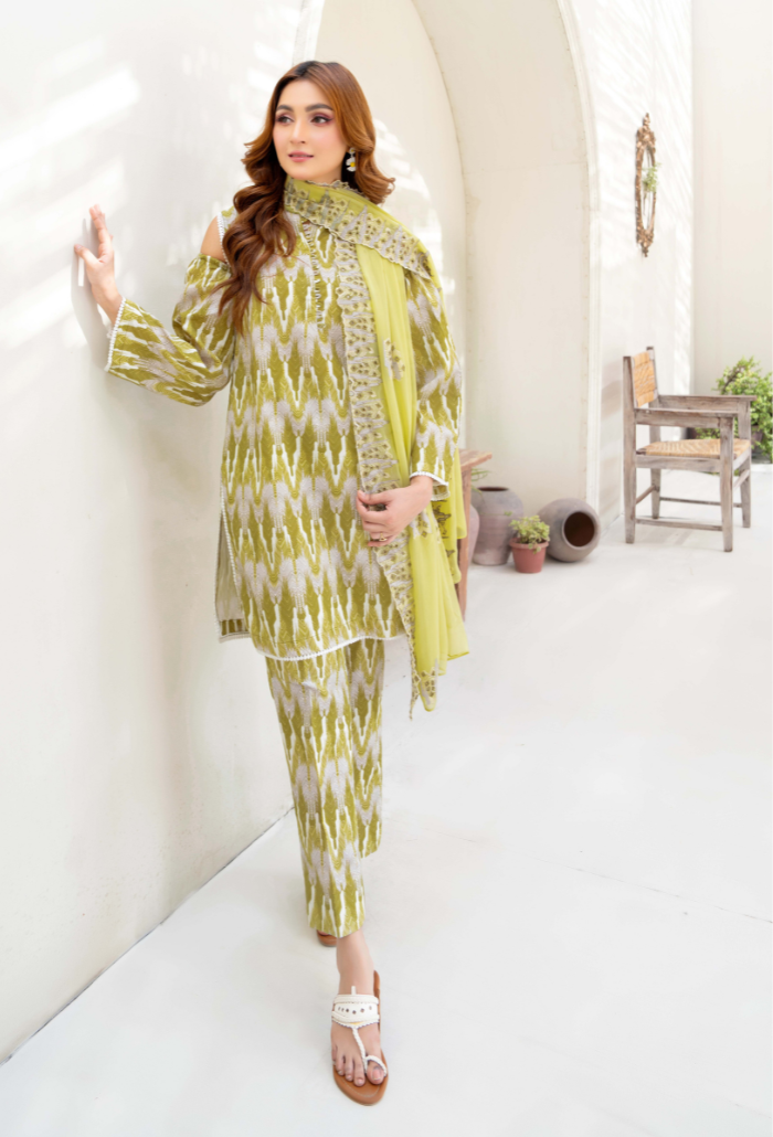 Ziva - D05 Chiffon Pakistani Summer Dresses - Humdum - 2