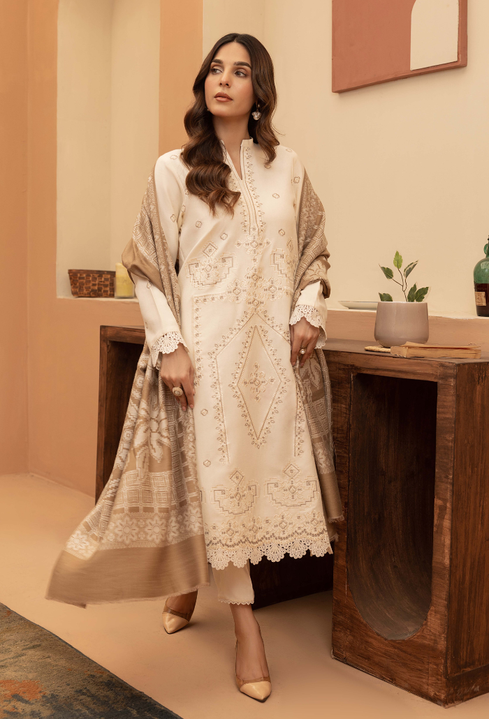 Carvan-D02 Premium Fabric Pakistani Winter Dresses - Humdum - 2