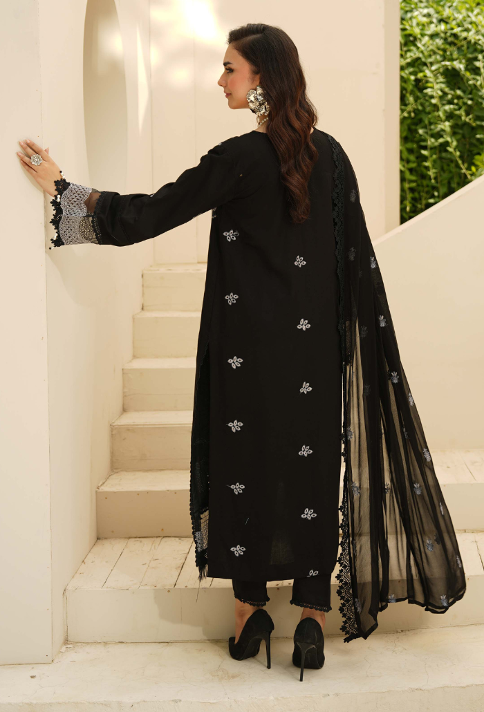 Mushak - D03 Chiffon Pakistani Winter Dresses - Humdum - 2